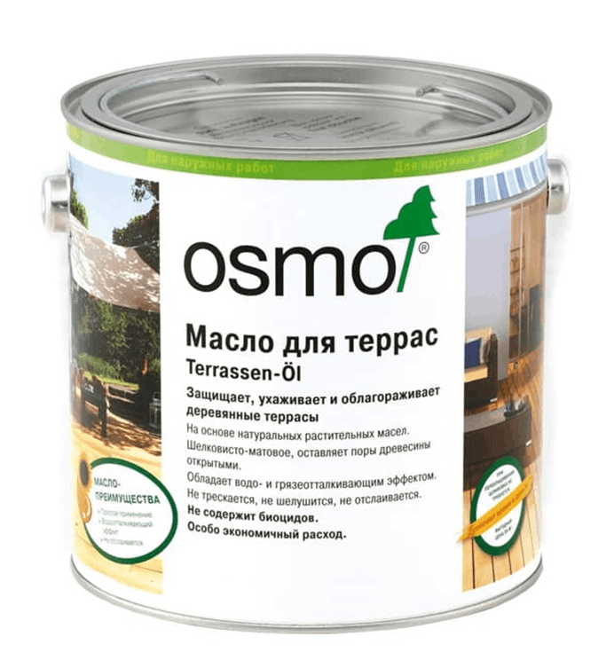 Масло для террасной доски OSMO Terrassen Öl цвет Венге